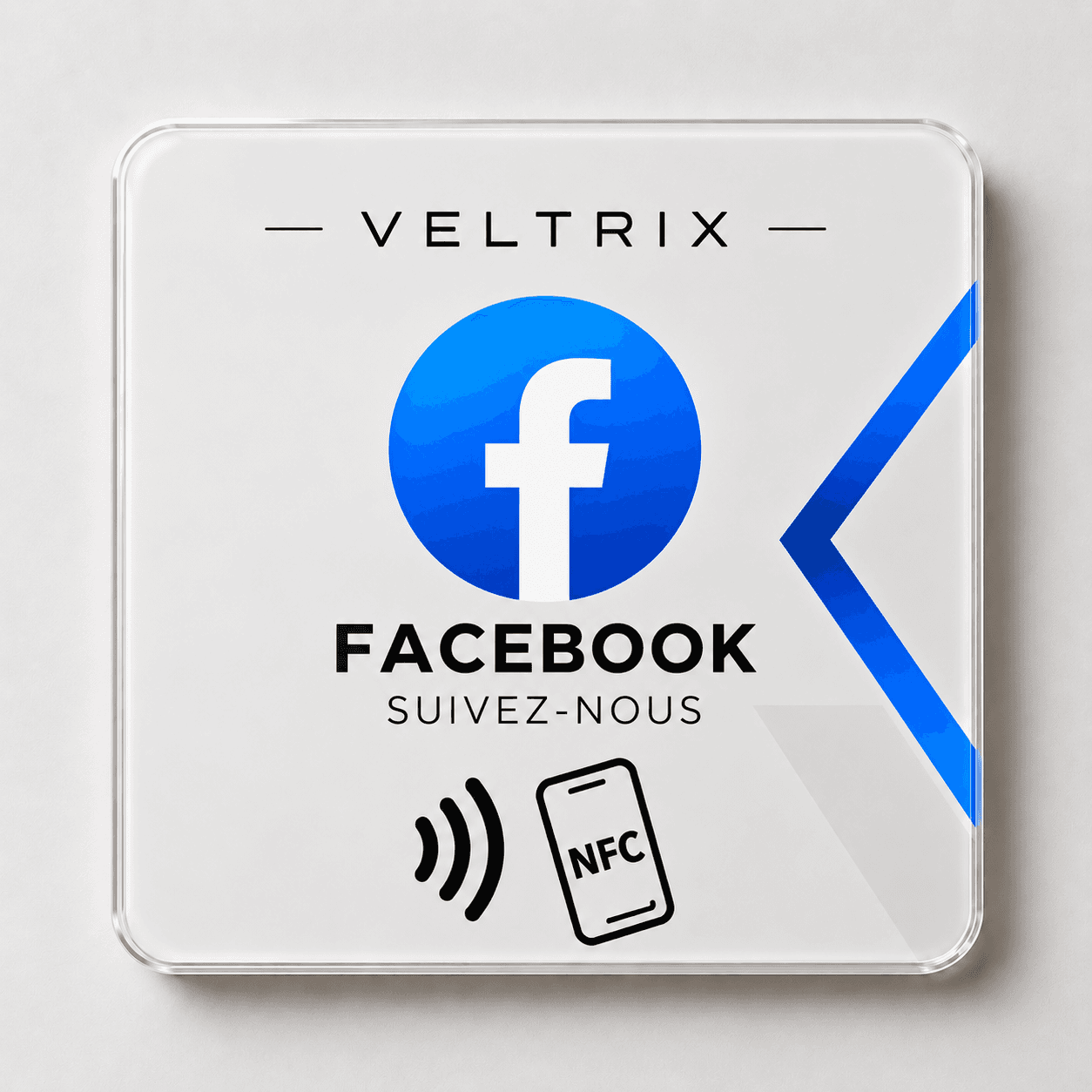 Plaque NFC Veltrix Facebook