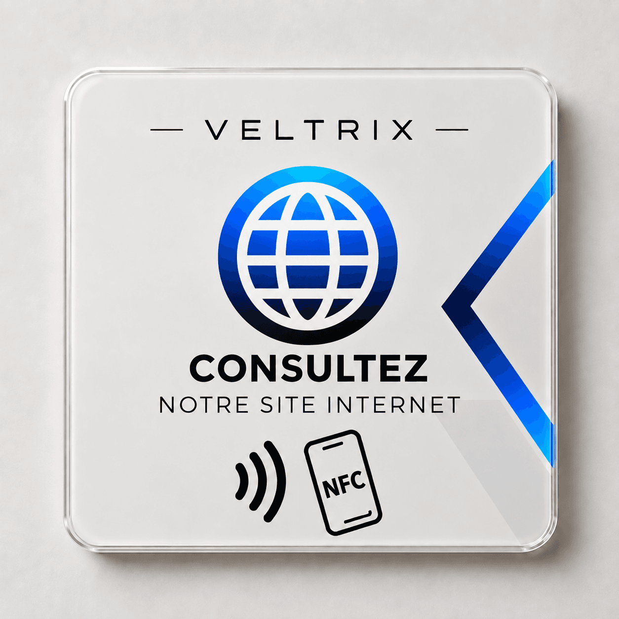 Plaque NFC Veltrix Site internet